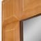Brown Carved Wood Framed Rectangle Decorative Wall Mirror - 30" x 40"